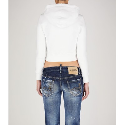 DSQUARED2 WOMEN'S CROPPED HOODIE