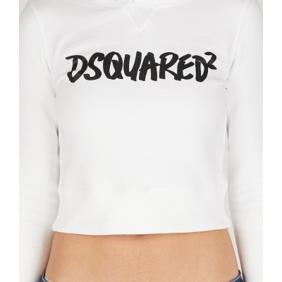 DSQUARED2 WOMEN'S CROPPED HOODIE